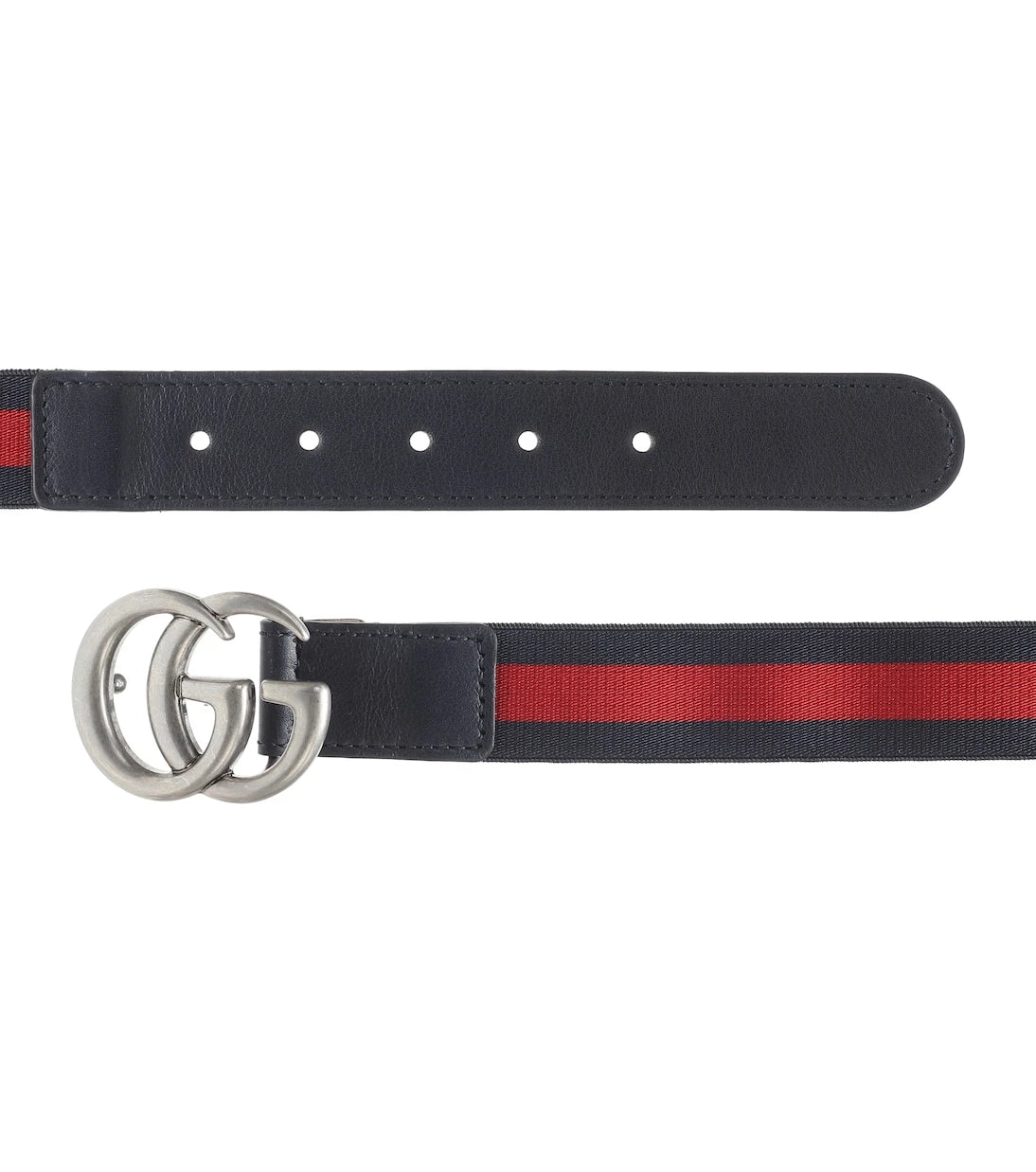 Gucci Kids - GG leather-trimmed belt