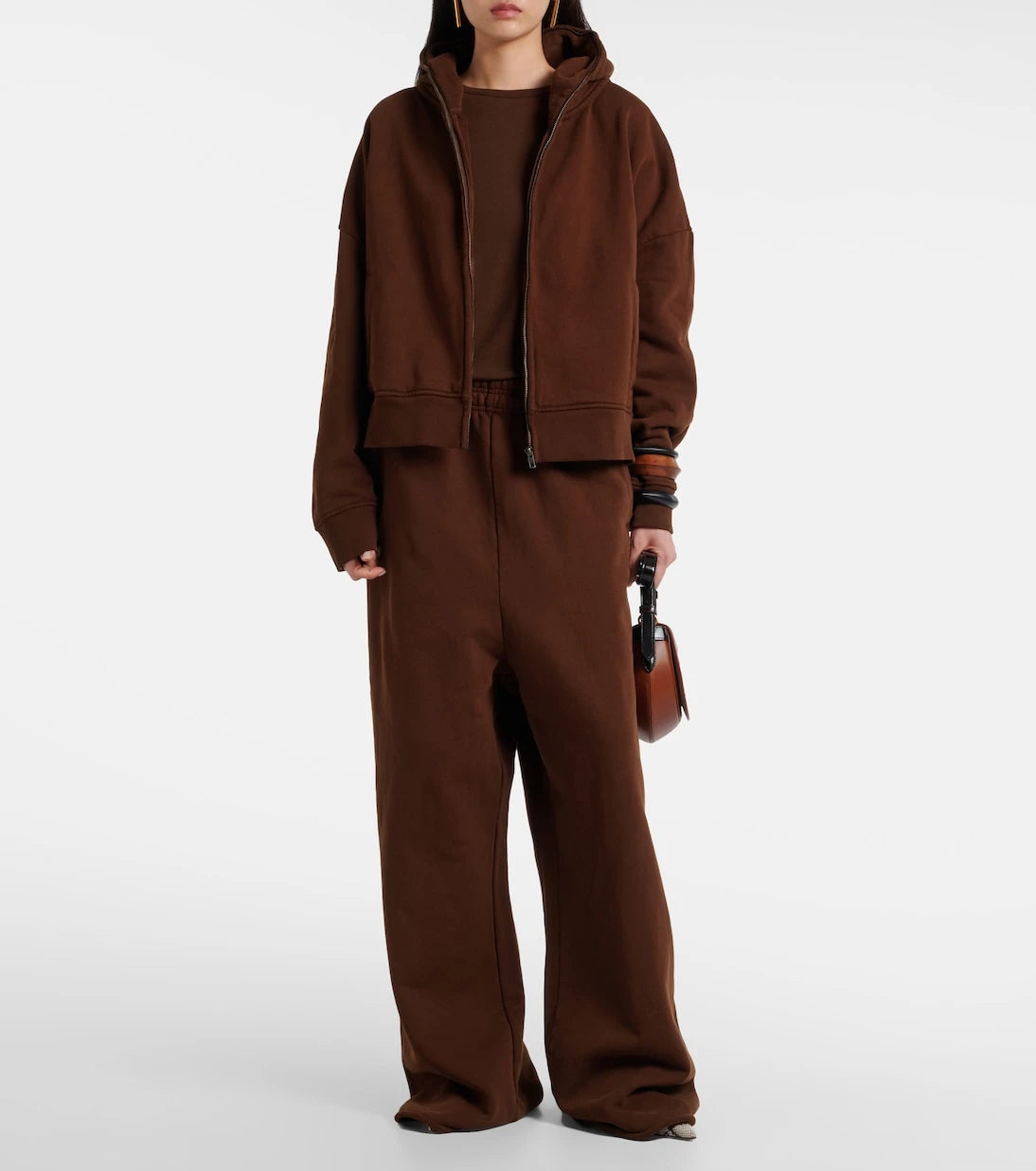 Entire Studios - Thermal cotton fleece zip-up hoodie