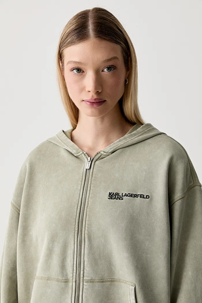 Karl Lagerfeld Jeans kadın pamuklu oversize sweatshirt