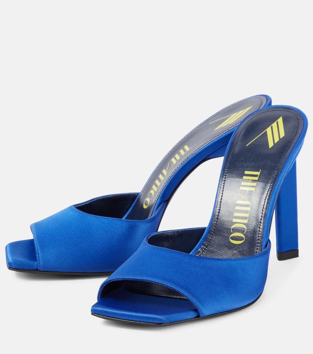 The Attico - Kaia embellished satin mules