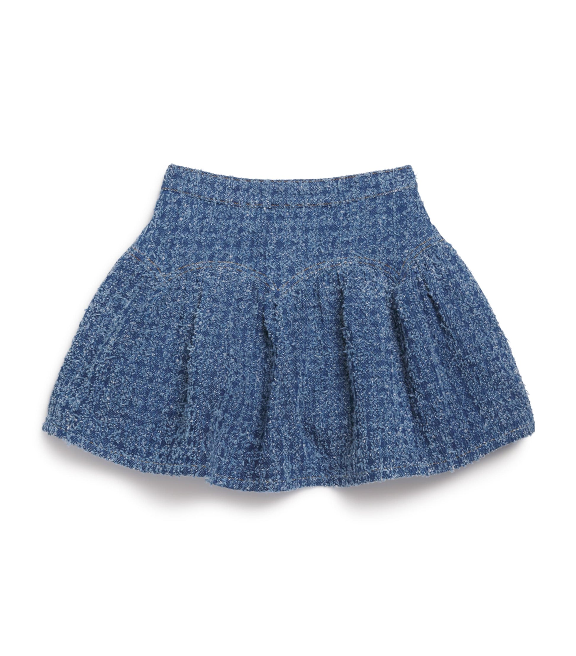 Self-Portrait Kids Tweed-Textured Denim Skirt (3-12 Years)