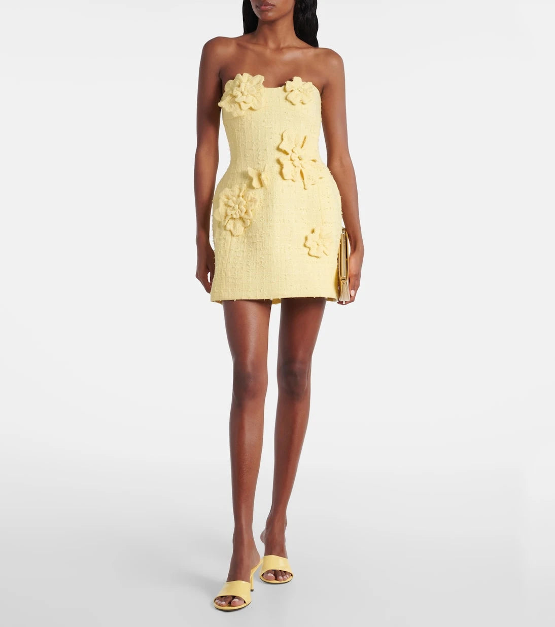 Leo Lin - Rosario tweed bustier dress