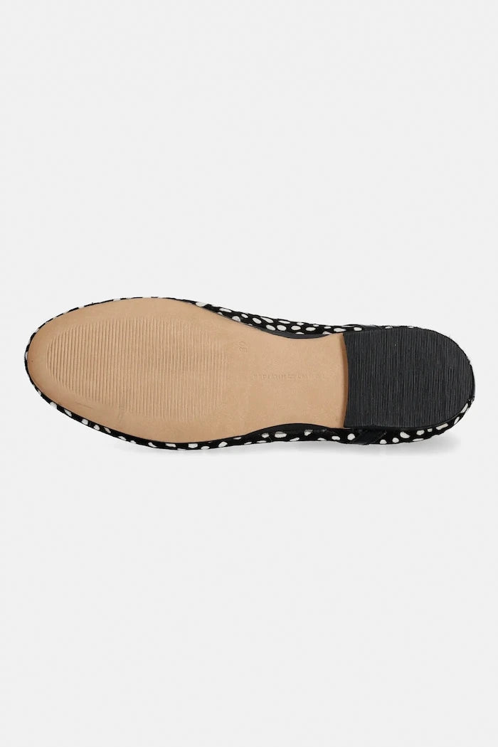 Tommy Hilfiger TH BUCKLE CALF HAIR BALLERINAS Deri Babetler