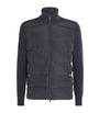 Grey Down Wool-Blend Hybrid Puffer Jacket