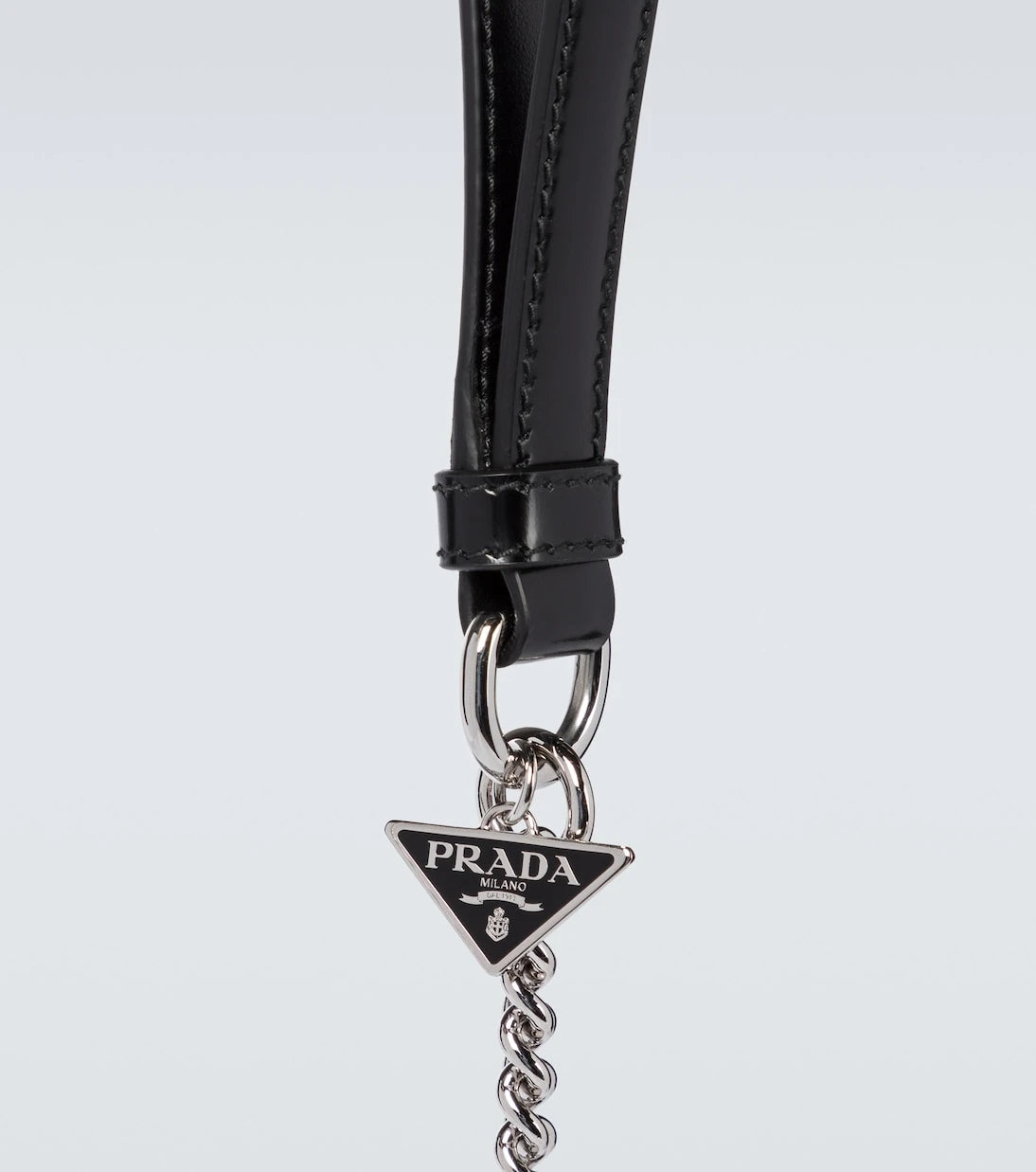 Prada - Metal ve Deri Evcil Hayvan Tasması