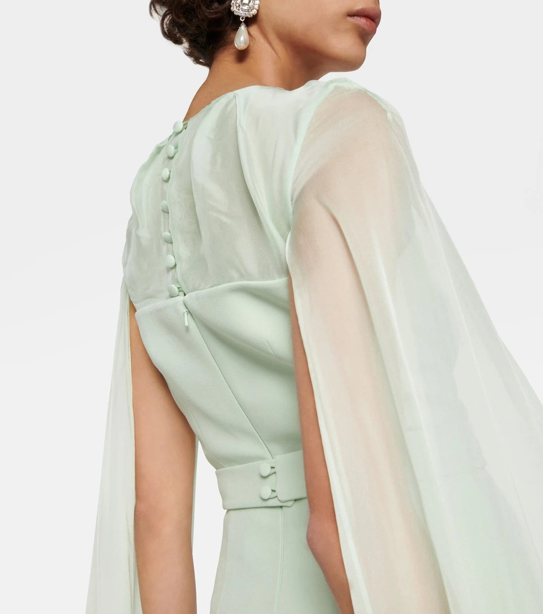 Safiyaa - Gloria silk and crêpe gown