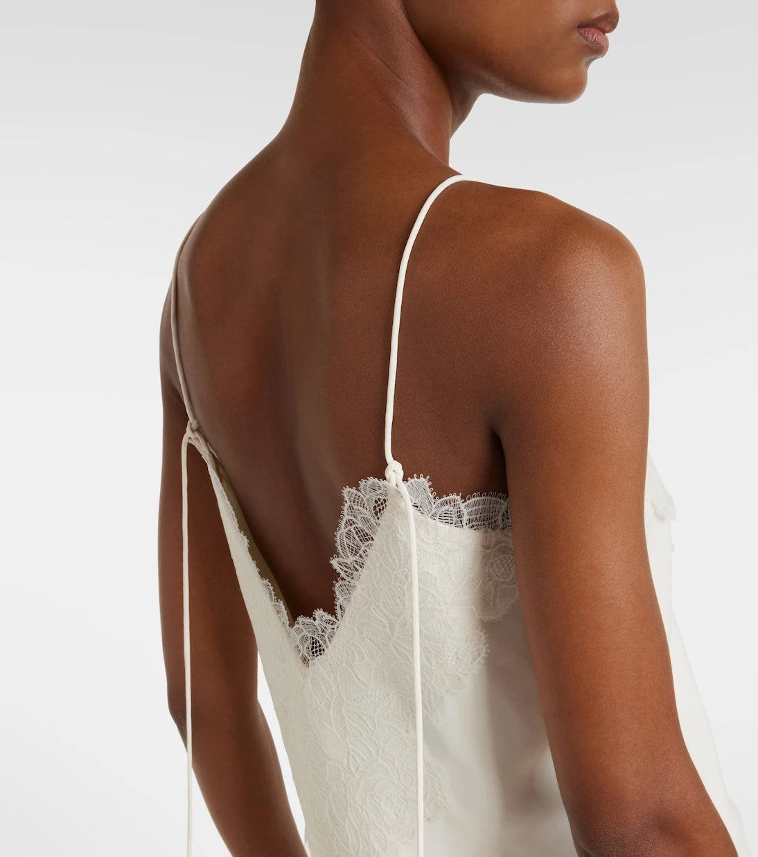 Róhe - Lace-trimmed satin camisole