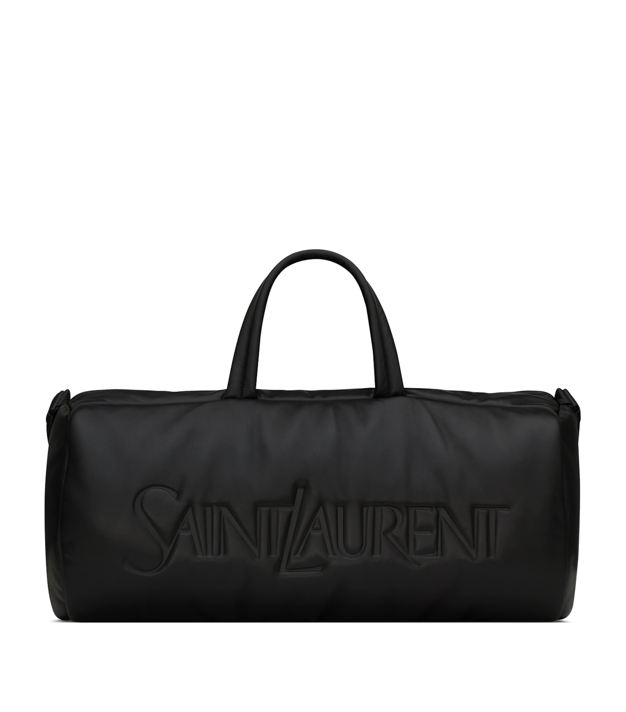 Saint Laurent Calfskin Logo Duffle Bag