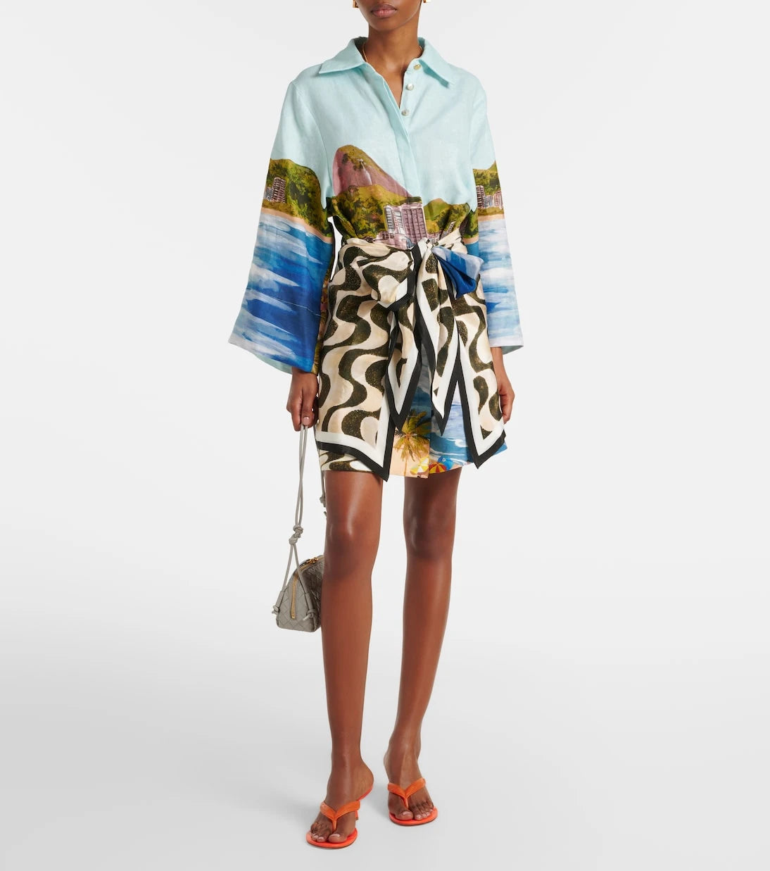 Farm Rio - Copacabana linen shirt dress