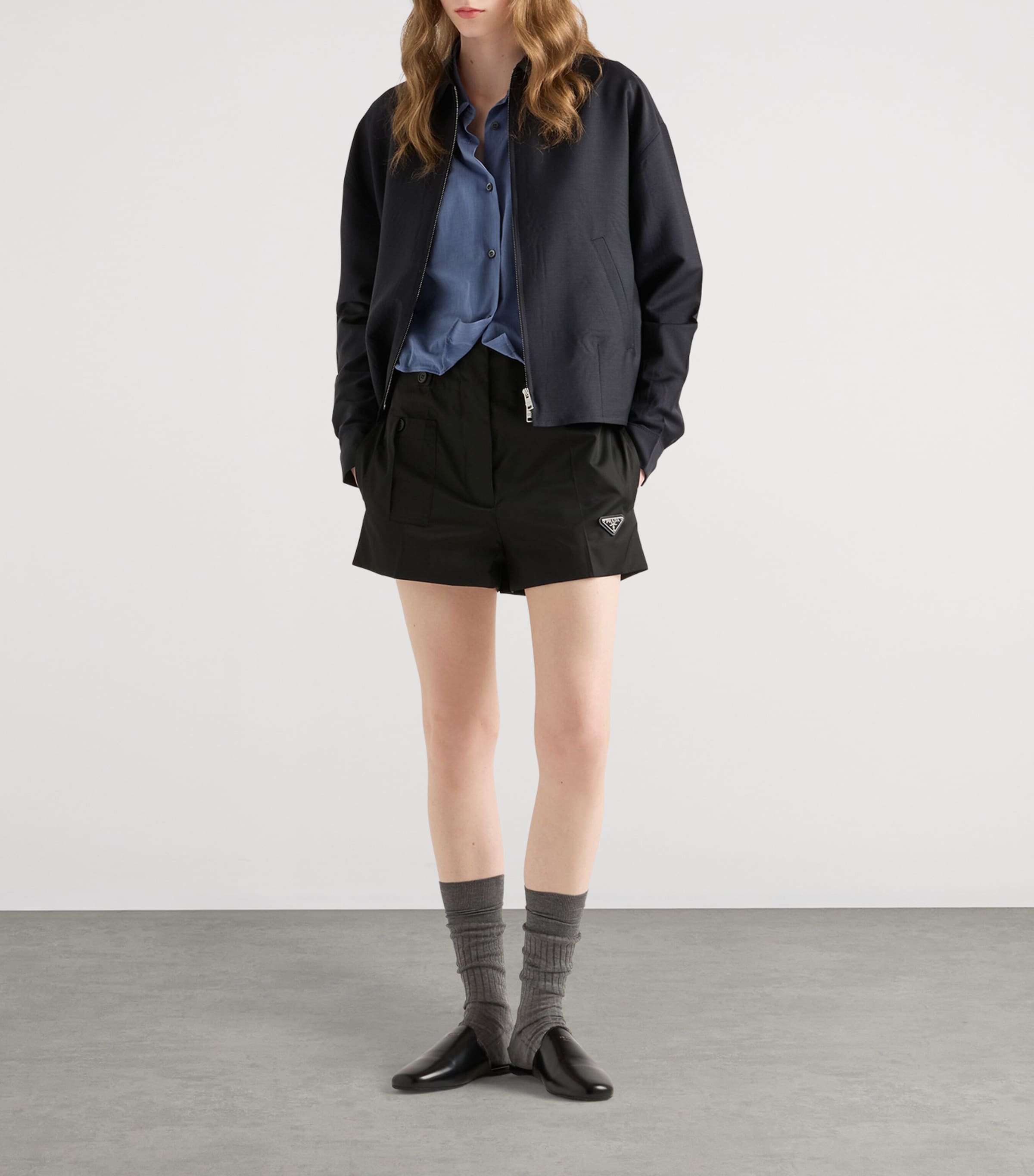 Prada Black Re-Nylon Shorts