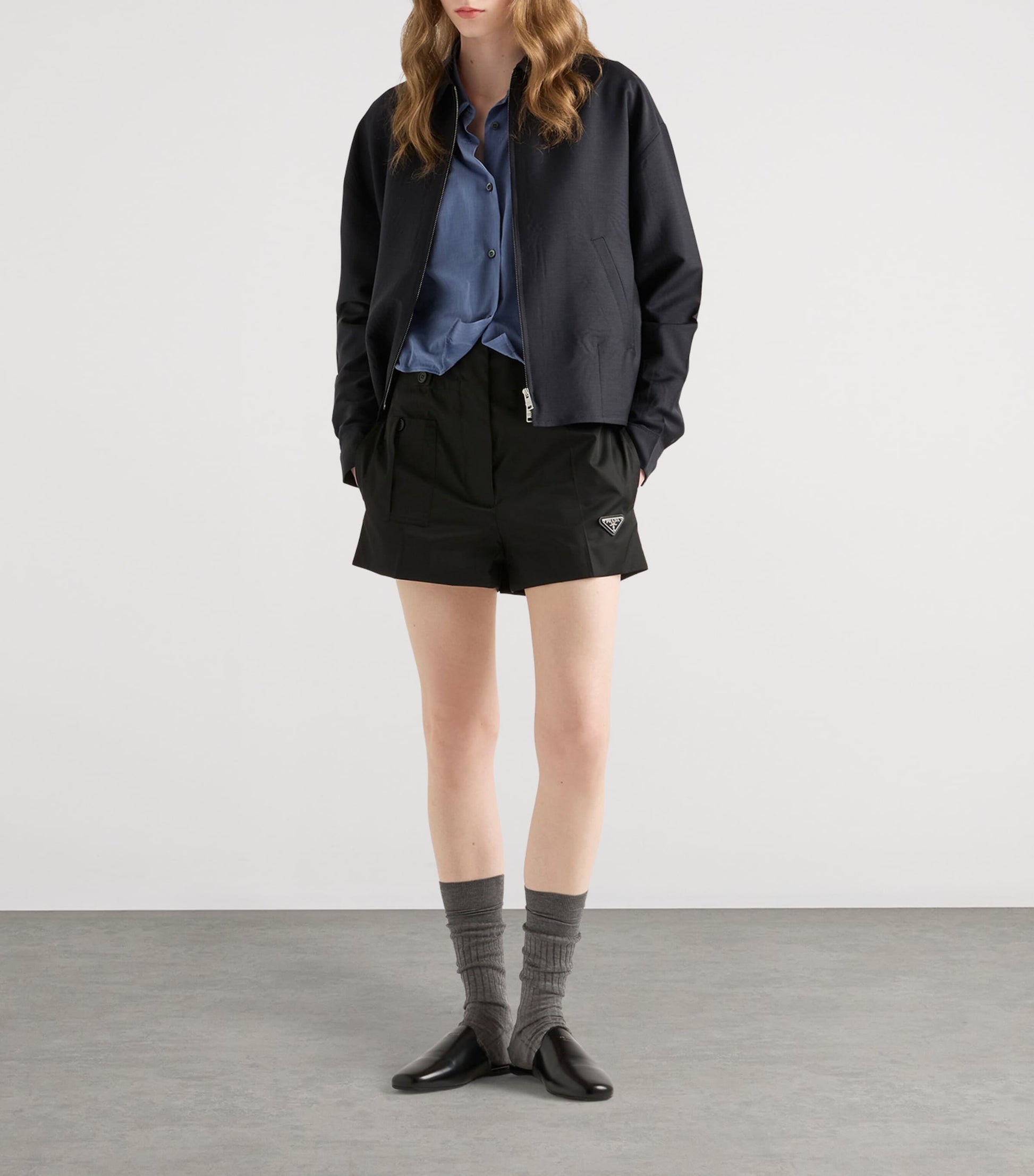 Prada Black Re-Nylon Shorts