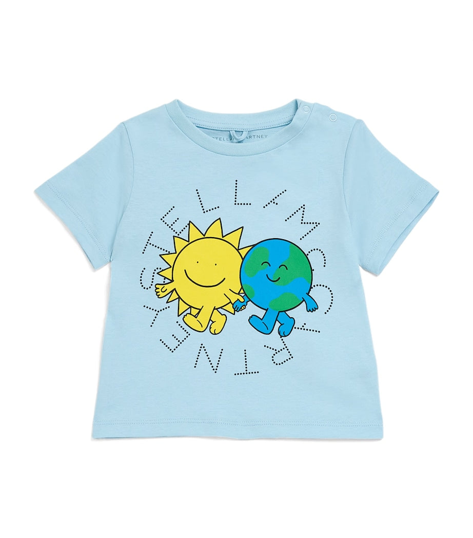 Stella McCartney Kids Cotton Earth Friends T-Shirt (3-36 Months)