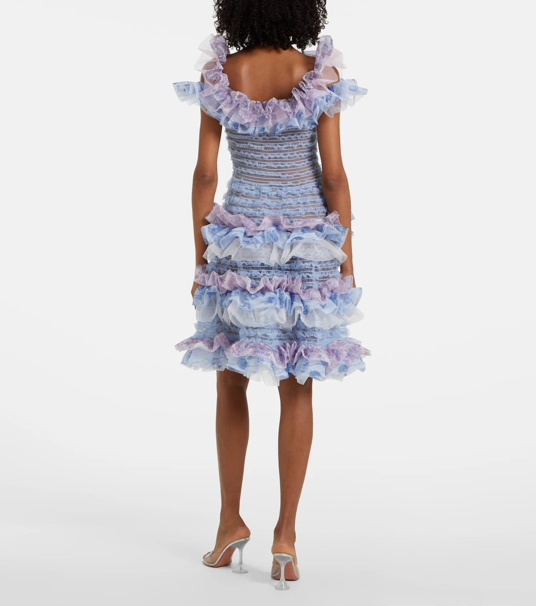 Susan Fang - Ruffled tulle midi dress