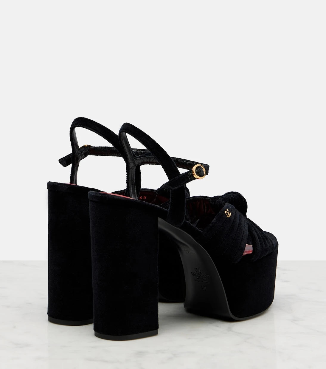 Valentino Garavani - Crasher 125 velvet platform sandals