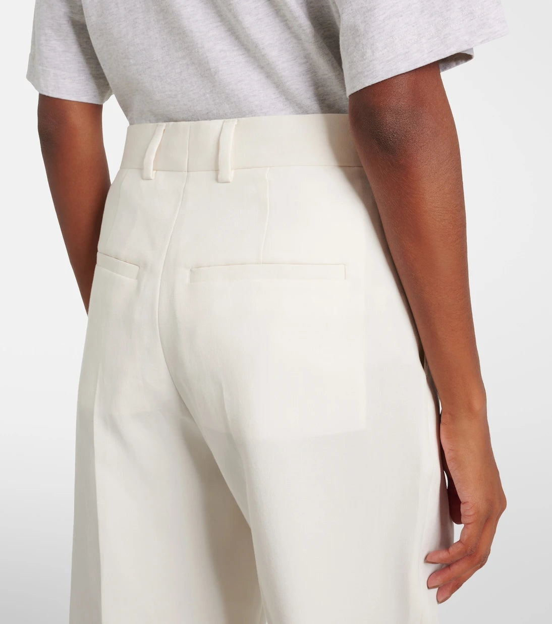 Toteme - High-rise cropped straight pants