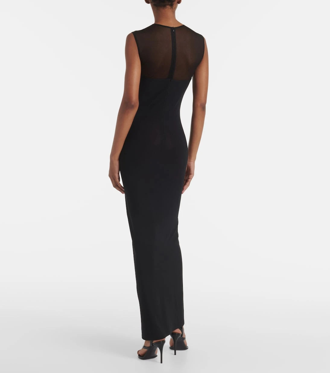 Alaïa - Paneled maxi dress
