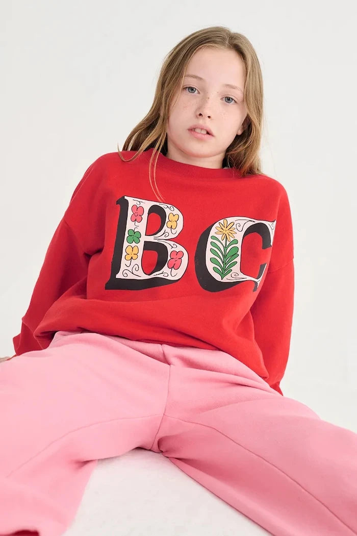 Детски памучен суичър Bobo Choses Spring Letters