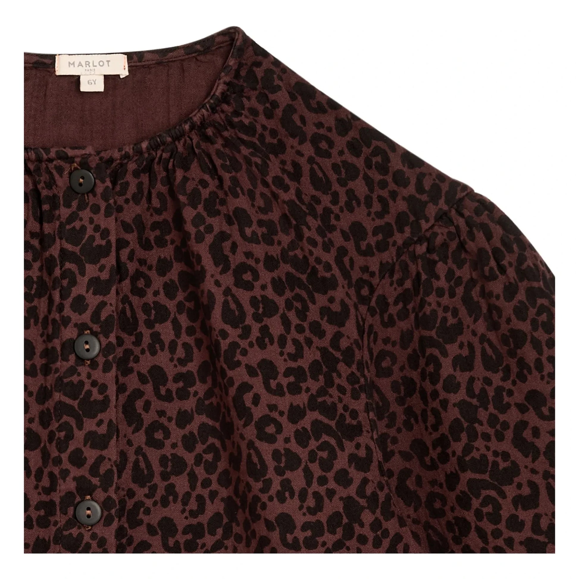 Marlot Paris - Irène Leopard blouse | Brown