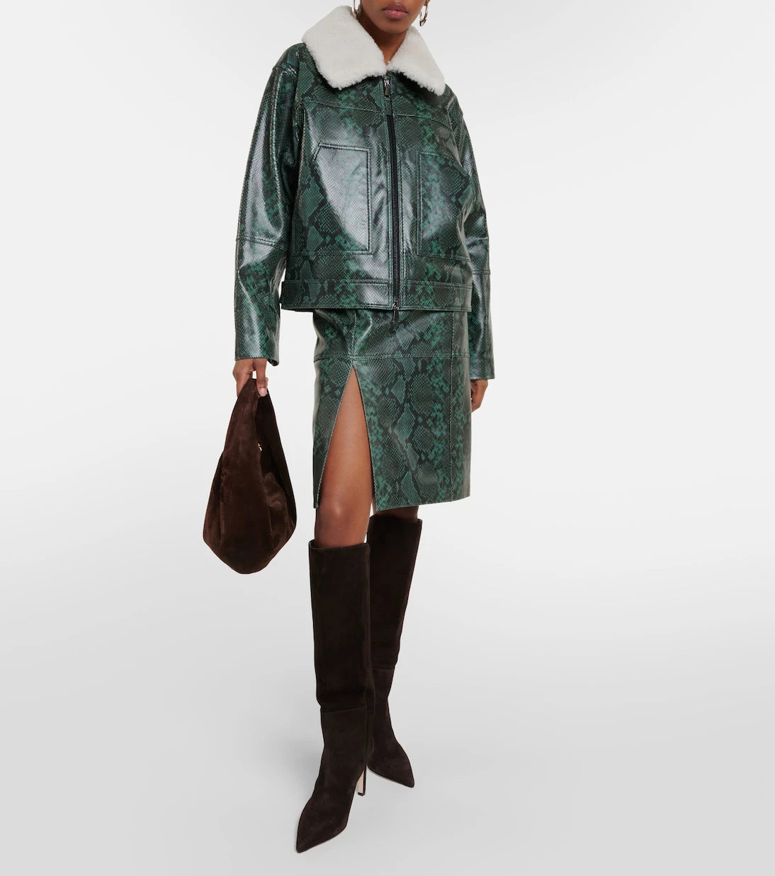 Dorothee Schumacher - Urban Jungle snake-print leather jacket