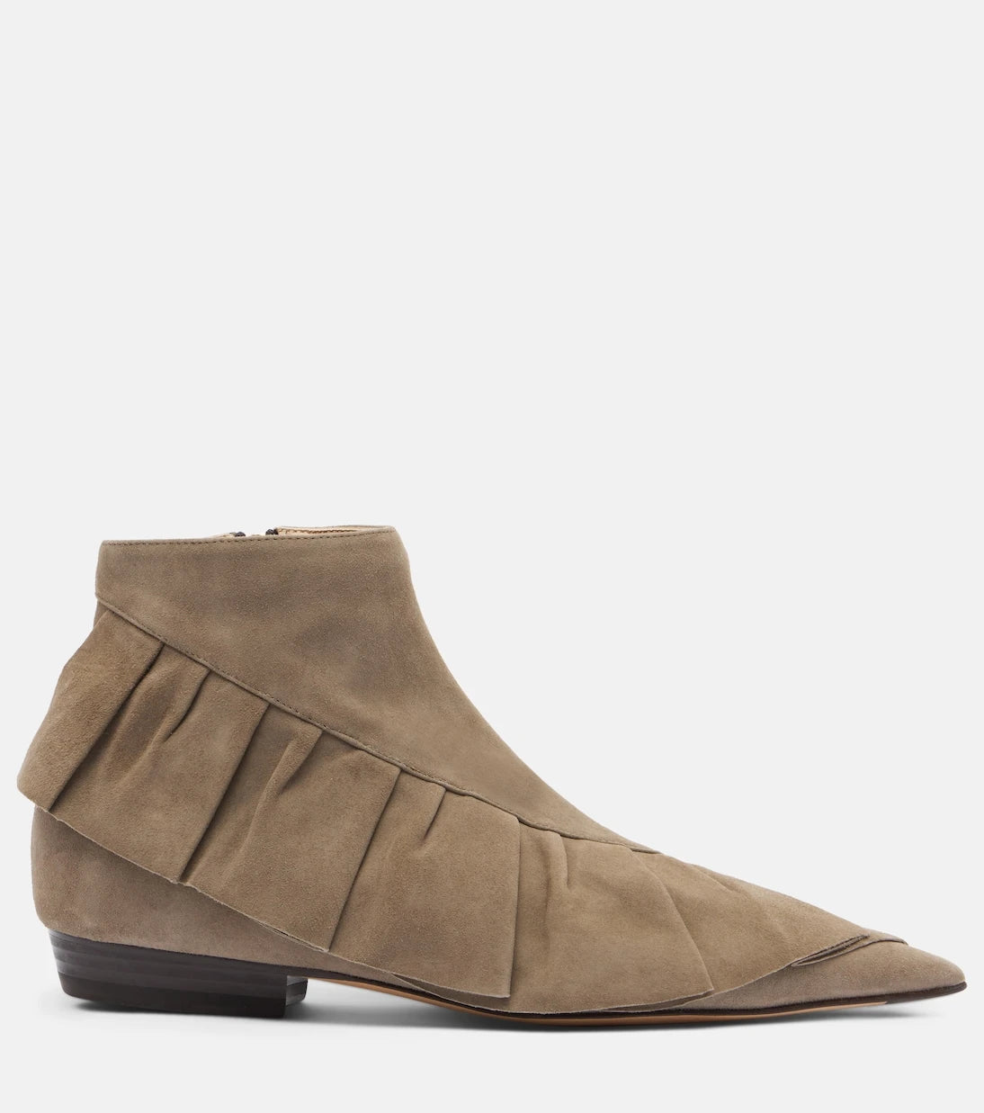 JW Anderson - Ruffled suede ankle boots