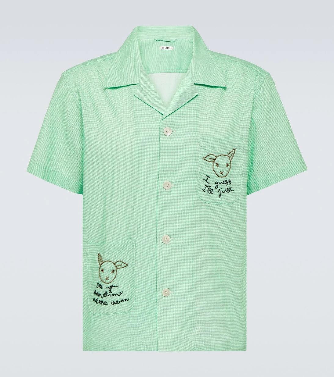Bode - See You At The Barn cotton shirt