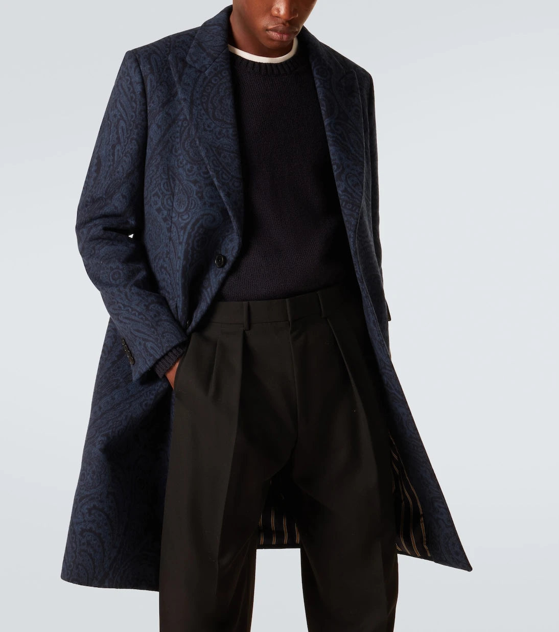 Etro - Paisley wool and cashmere jacquard coat