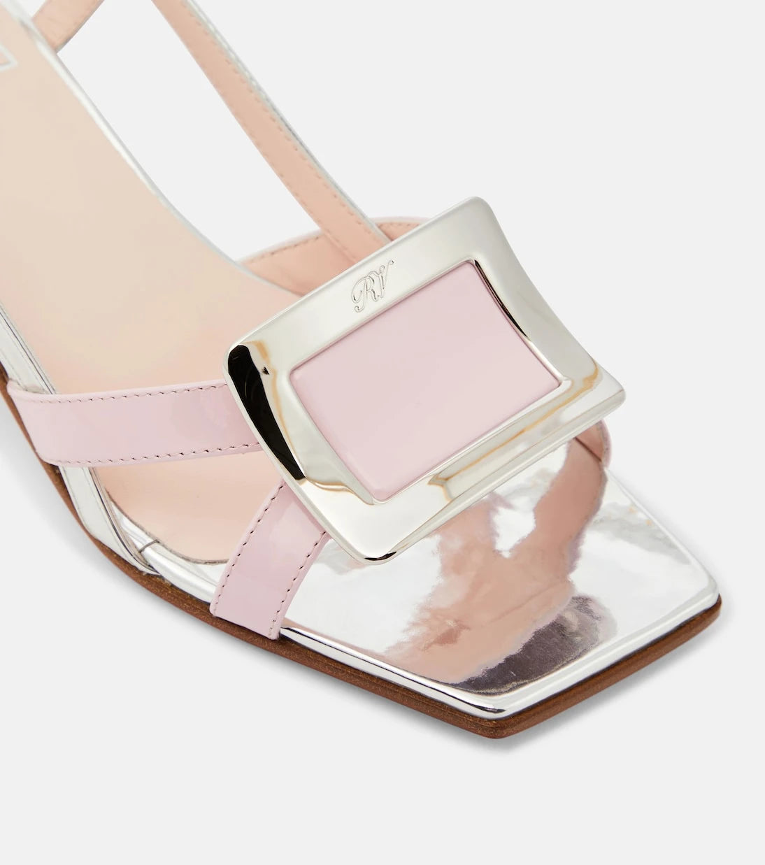 Roger Vivier - Belle Vivier 45 patent leather sandals