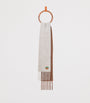 LOEWE Grey Alpaca-Blend Embroidered Scarf