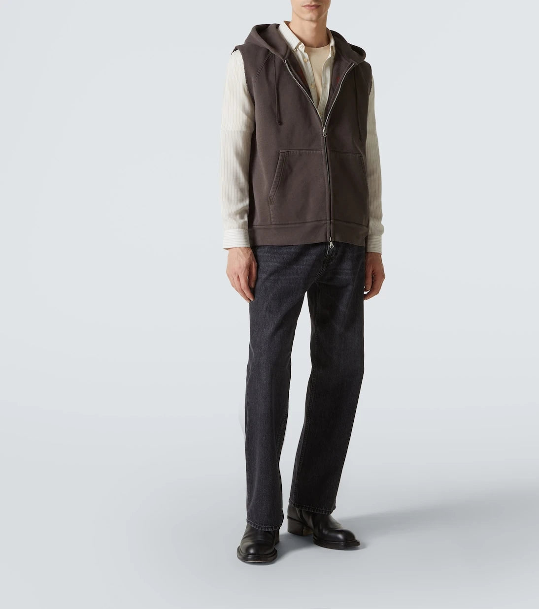 Our Legacy - Motor cotton jersey zip-up vest