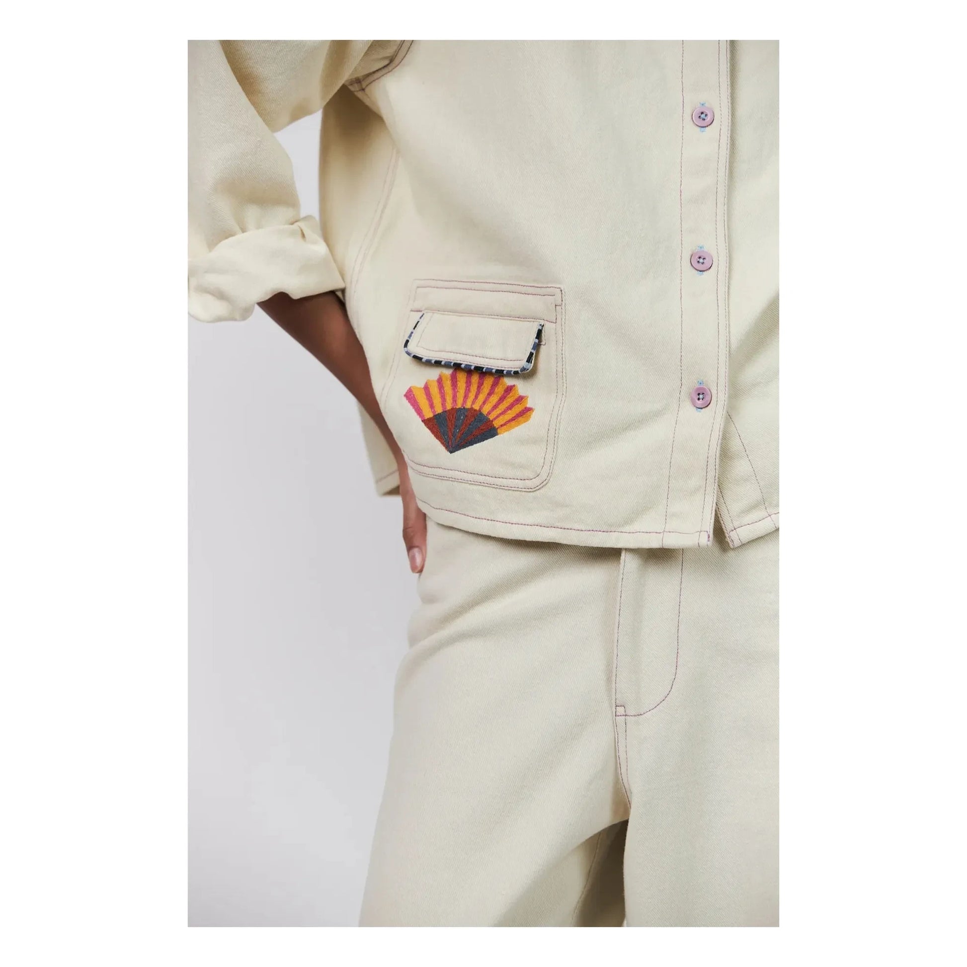 Lollys Laundry - April Cotton jacket | Cream