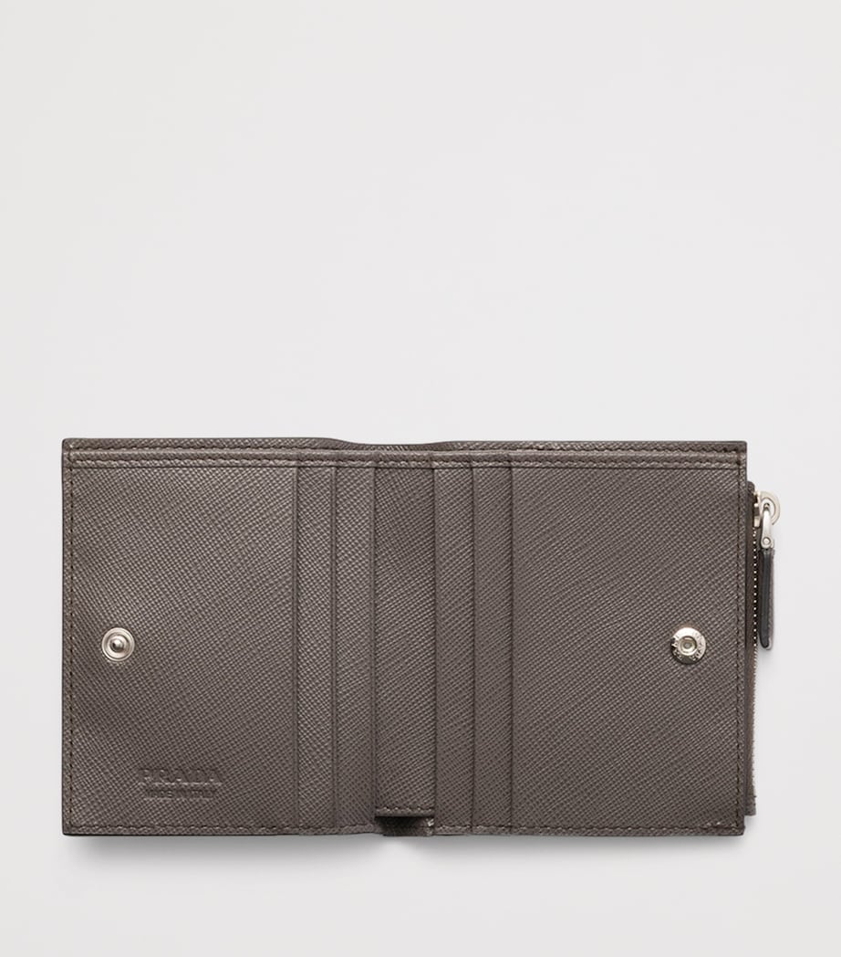 Saffiano Leather Triangle Wallet