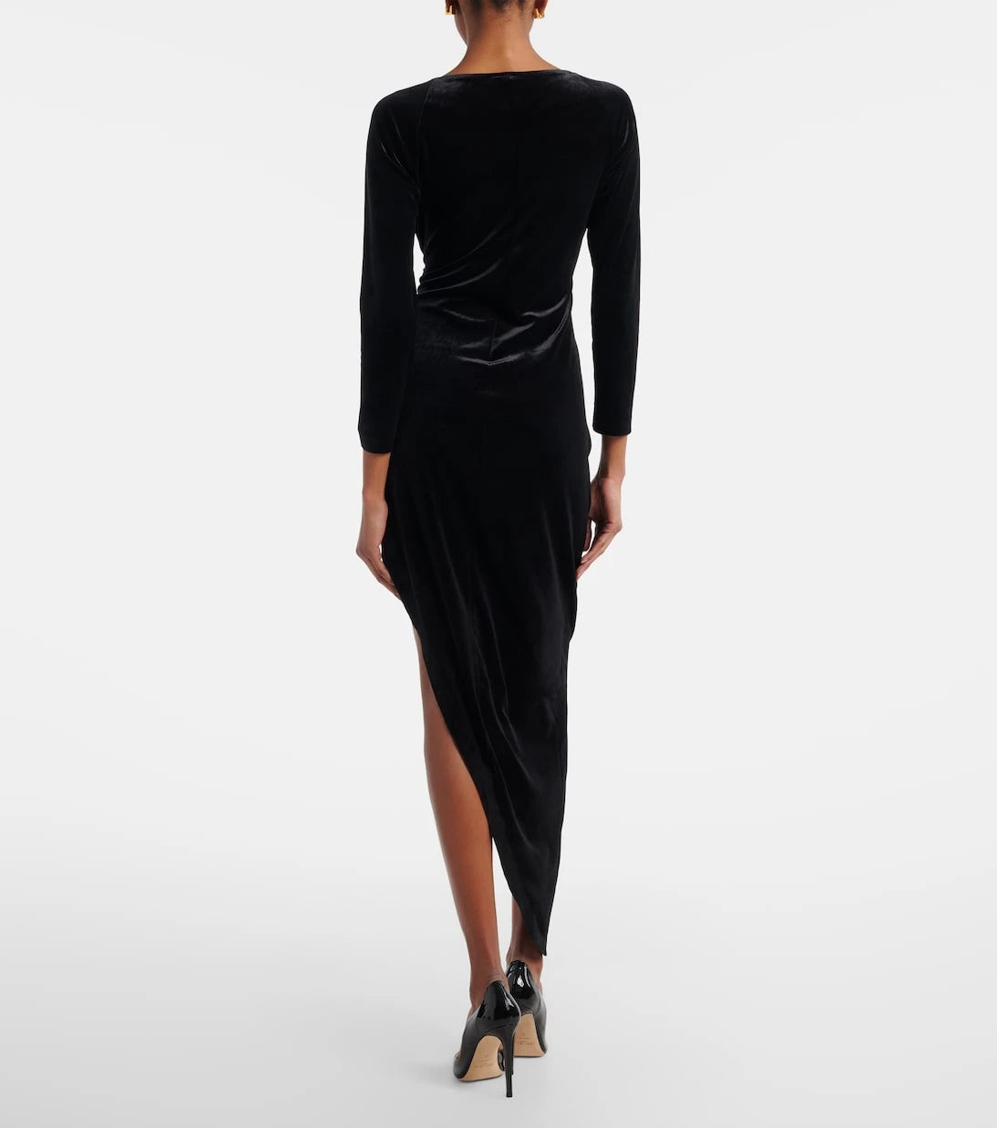 Norma Kamali - Asymmetric velvet gown