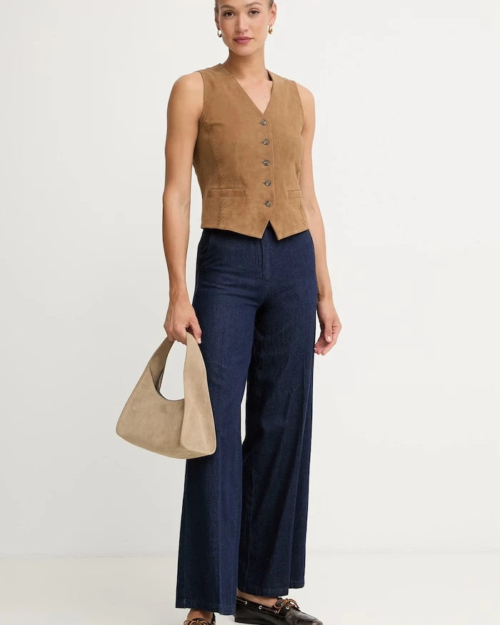 Weekend Max Mara Kadın Süet Yelek VETUSTA
