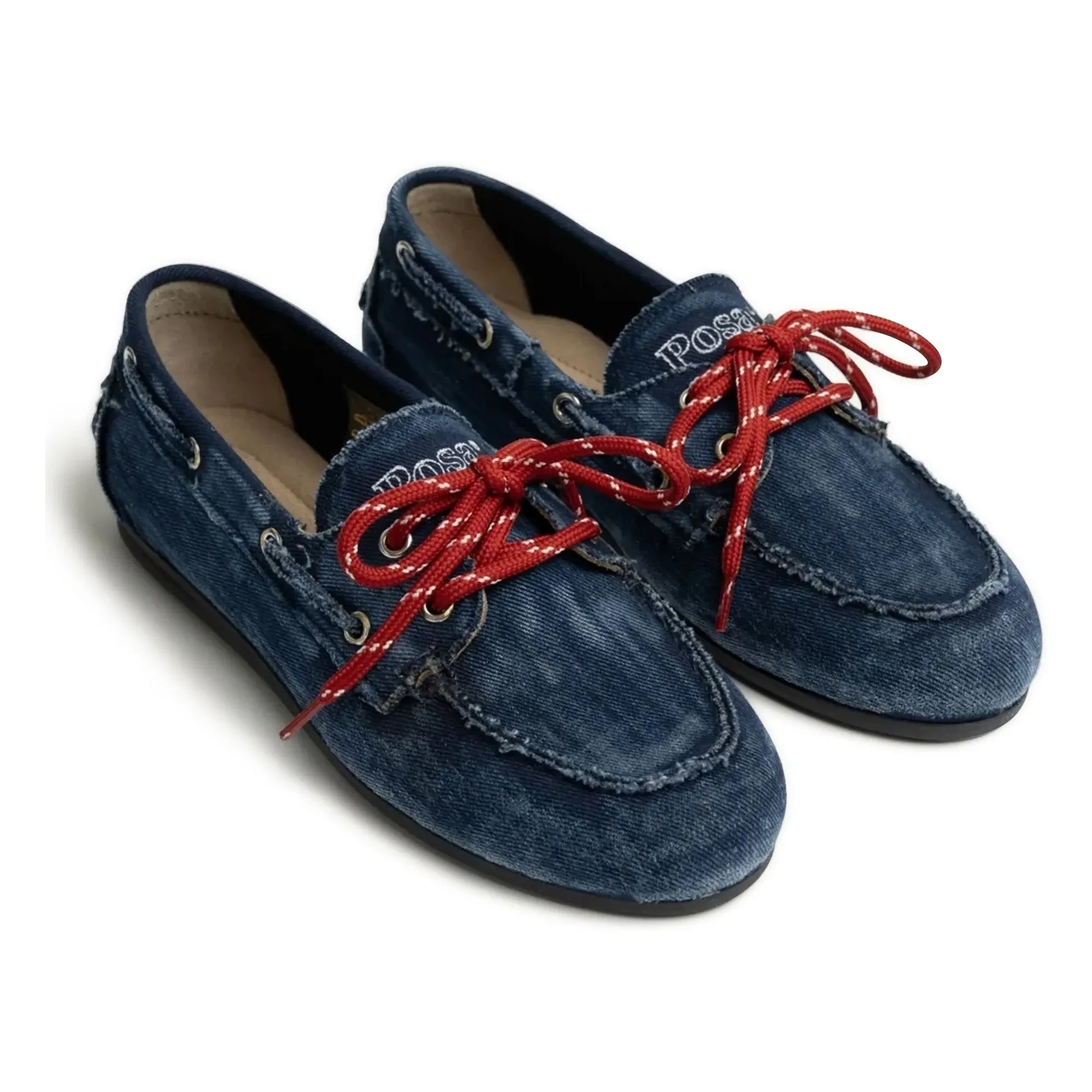 Posa - Denim Boat Shoes | Navy blue