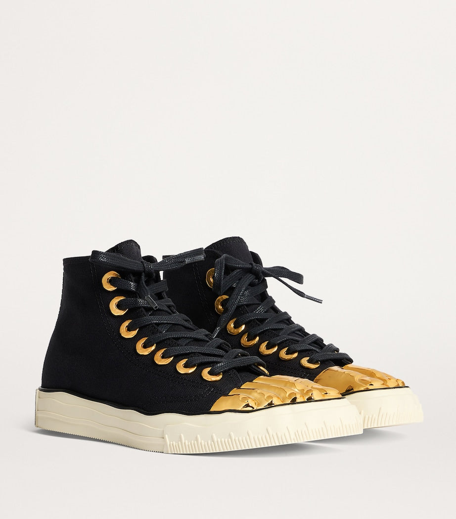 Trompe-l'Oeil High-Top Sneakers
