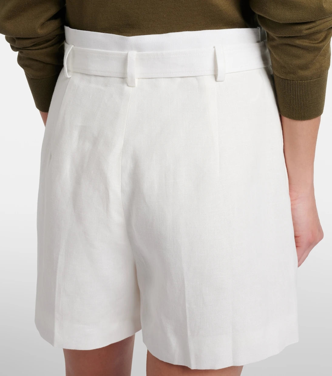 Ralph Lauren Collection - Denise belted linen shorts
