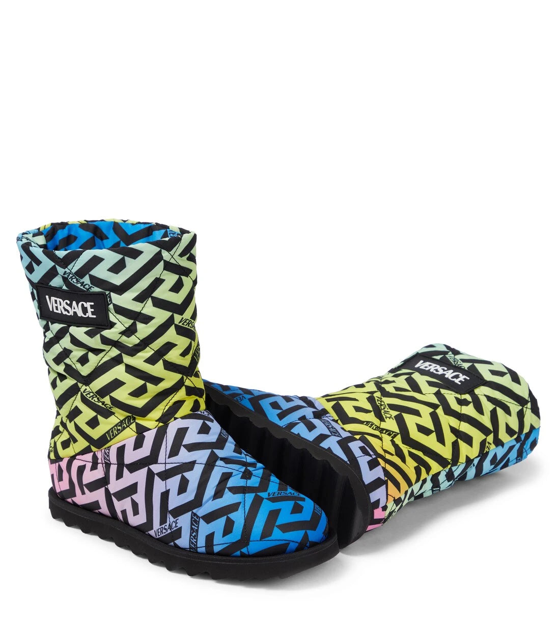 Versace Kids - La Greca quilted boots