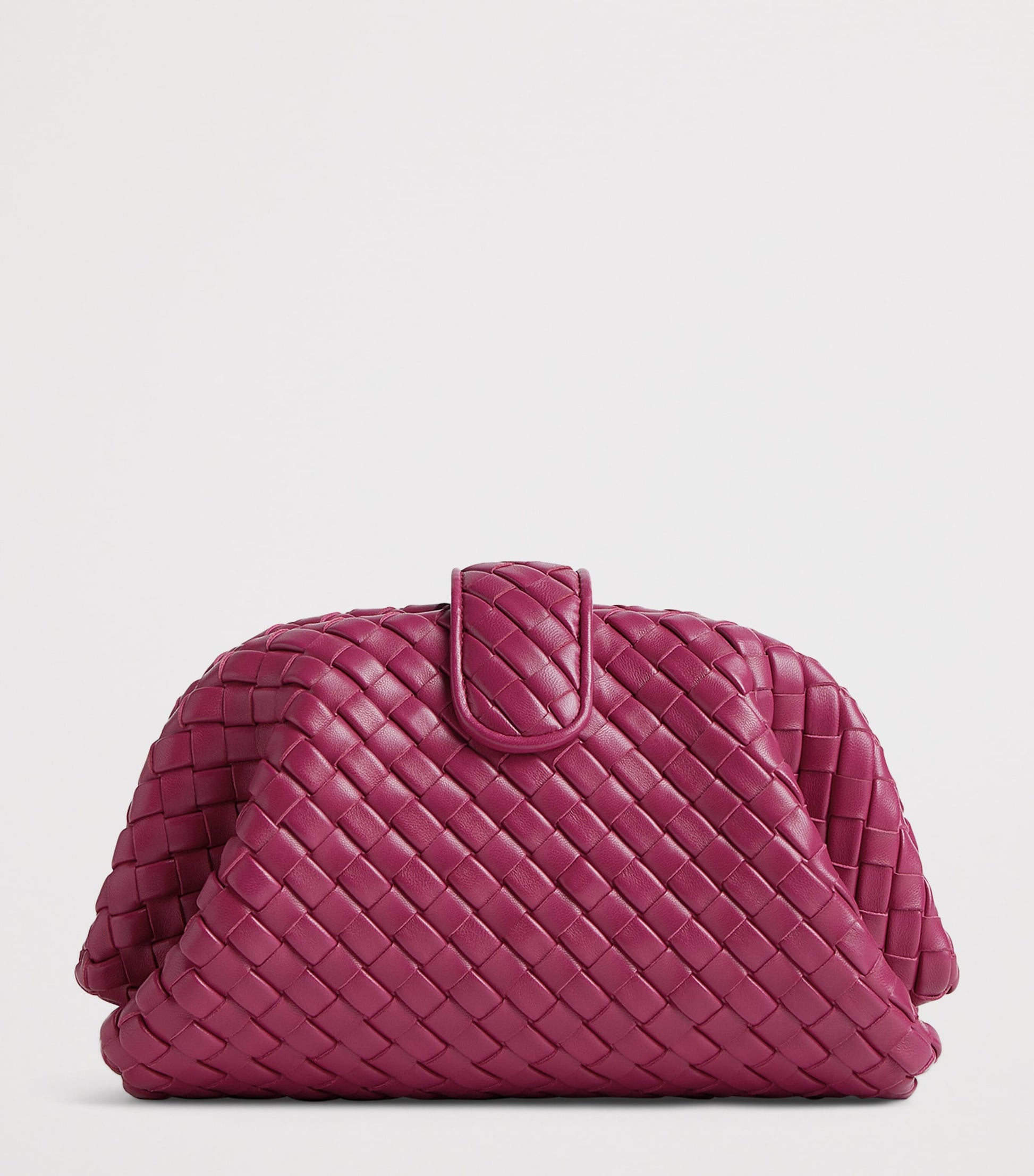 Bottega Veneta Pink Small Leather Lauren 1980 Clutch Bag