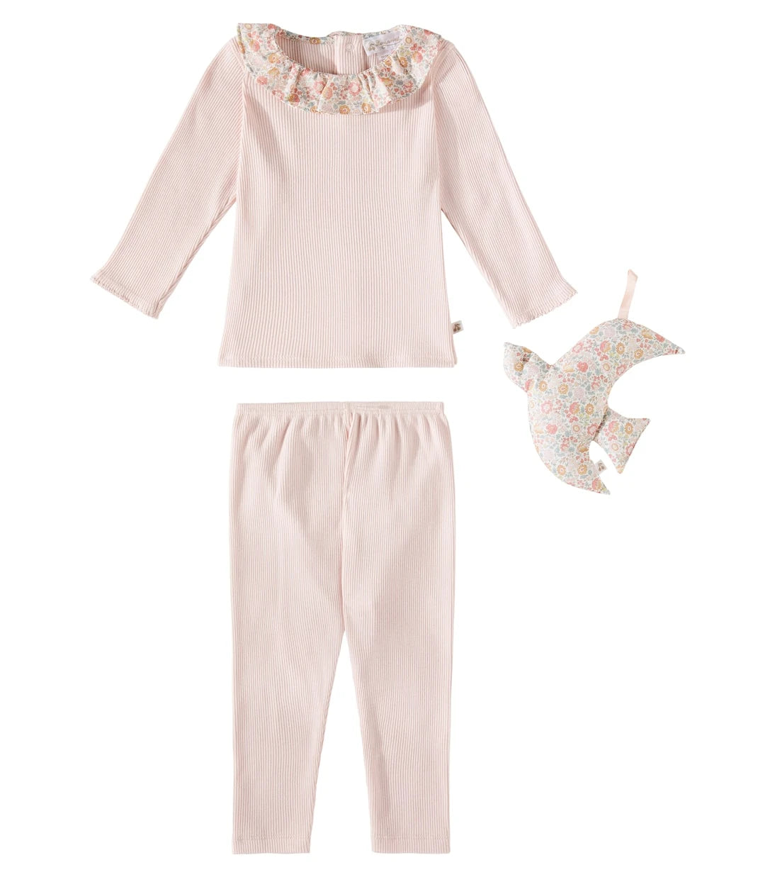 Bonpoint - Baby Daisie top, pants, and toy set