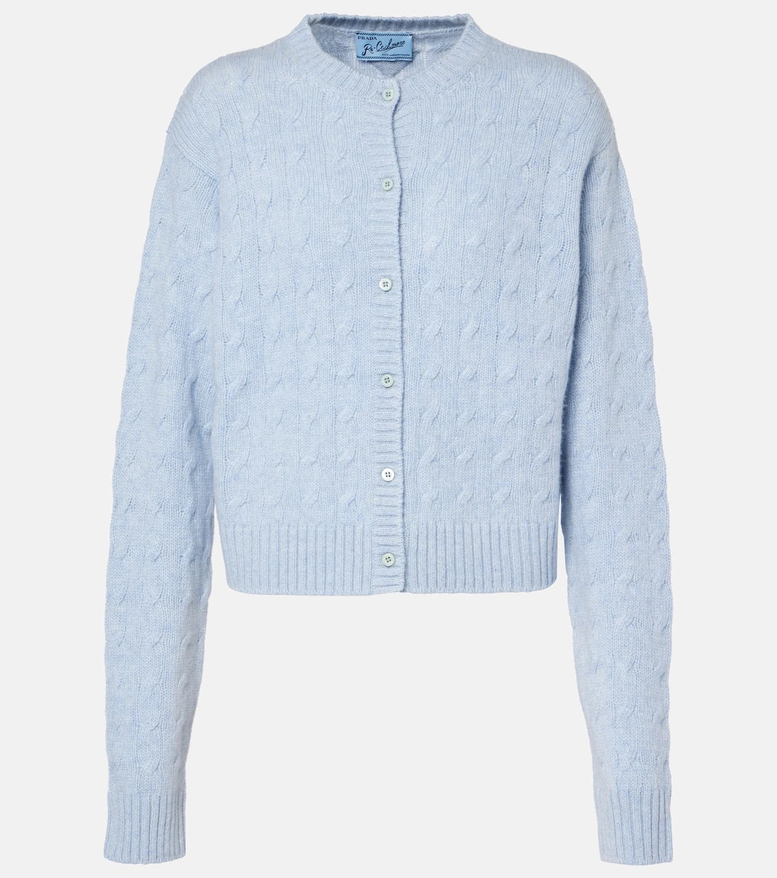 Prada - Re-Cashmere cable-knit cardigan