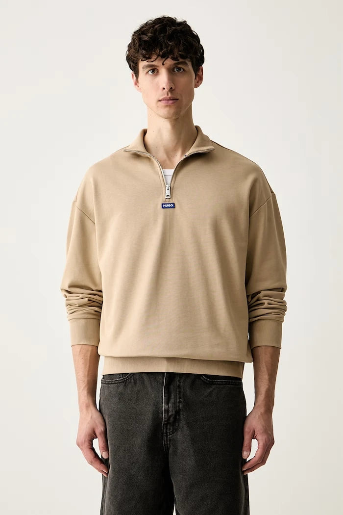 HUGO Blue Erkek Pamuklu Neeler Sweatshirt