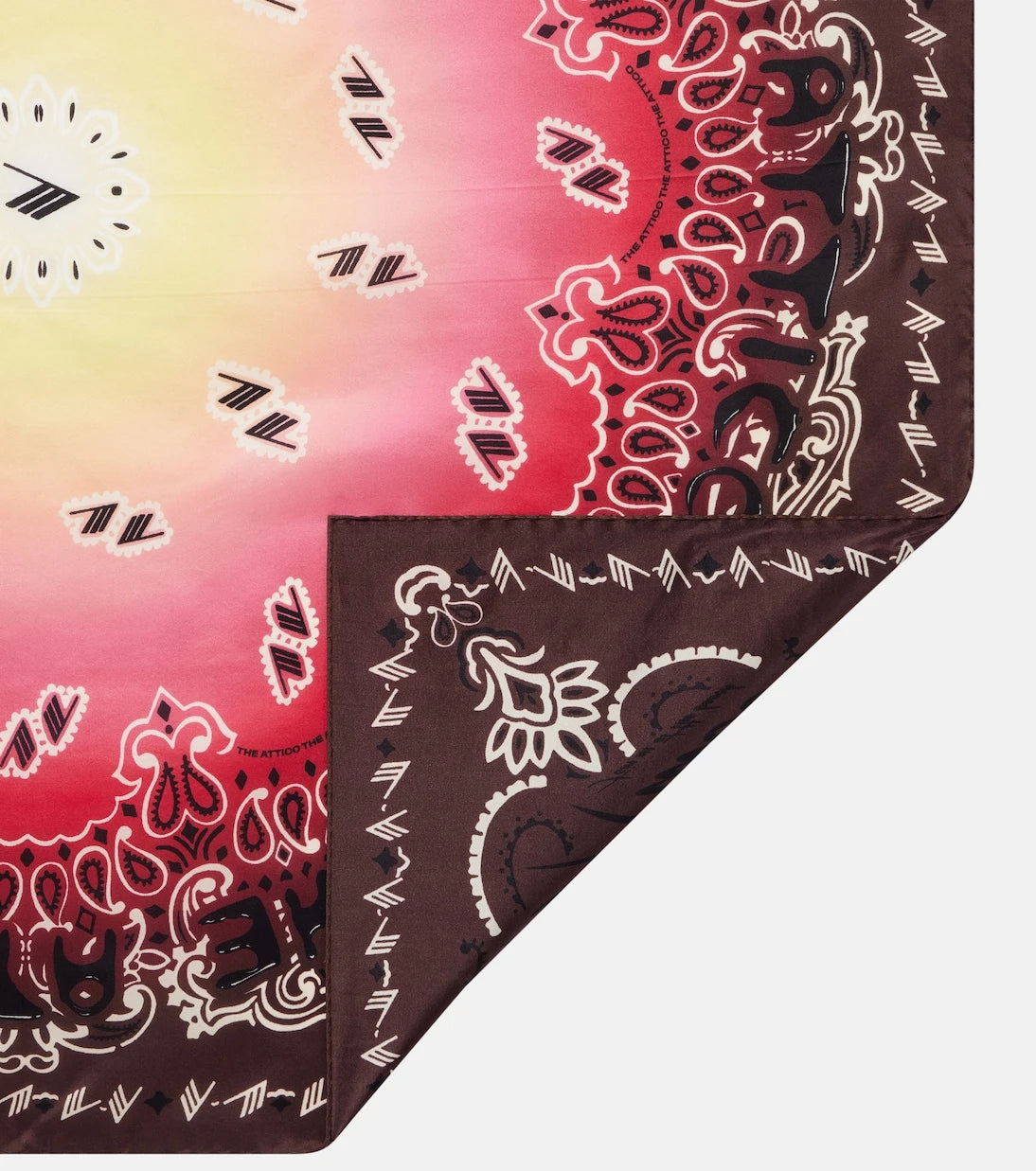 The Attico - Printed silk scarf