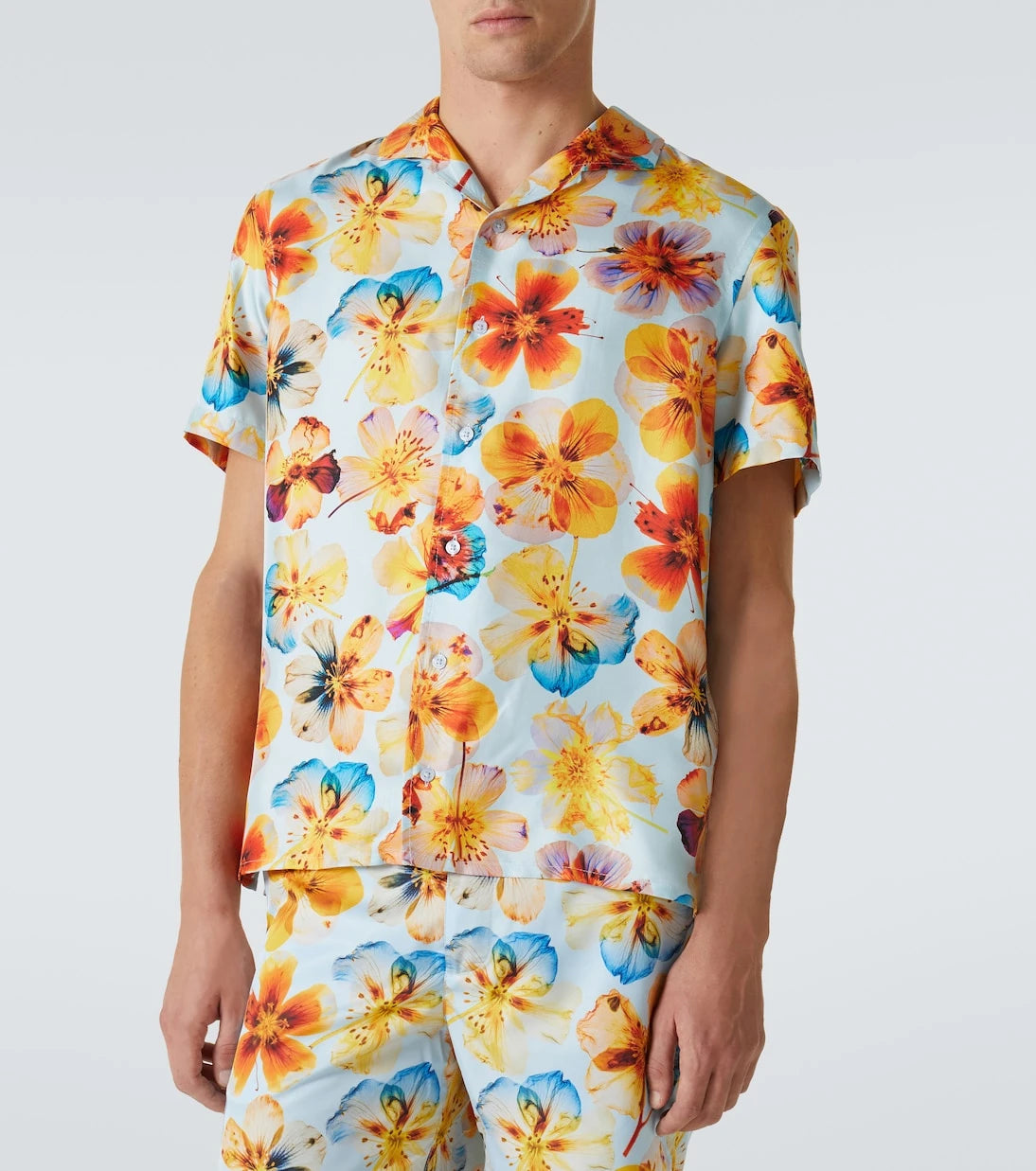 Orlebar Brown - Hibbert floral silk bowling shirt