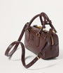 Brown Leather Arcadie Top-Handle Bag