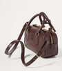 Brown Leather Arcadie Top-Handle Bag