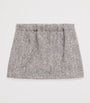 Brown Embellished Herringbone Mini Skirt (2-14 Years)