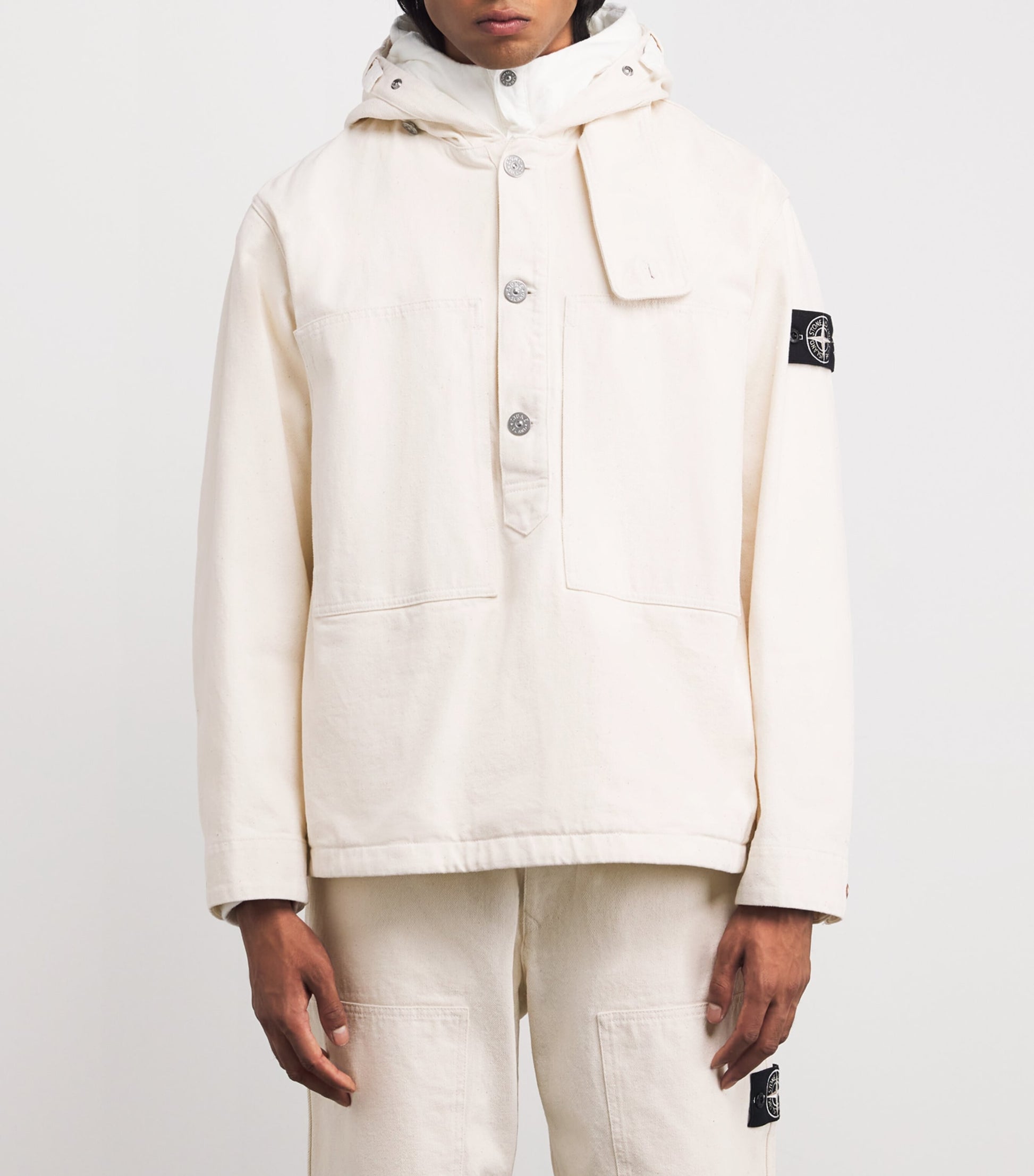 Ivory Hooded Parka