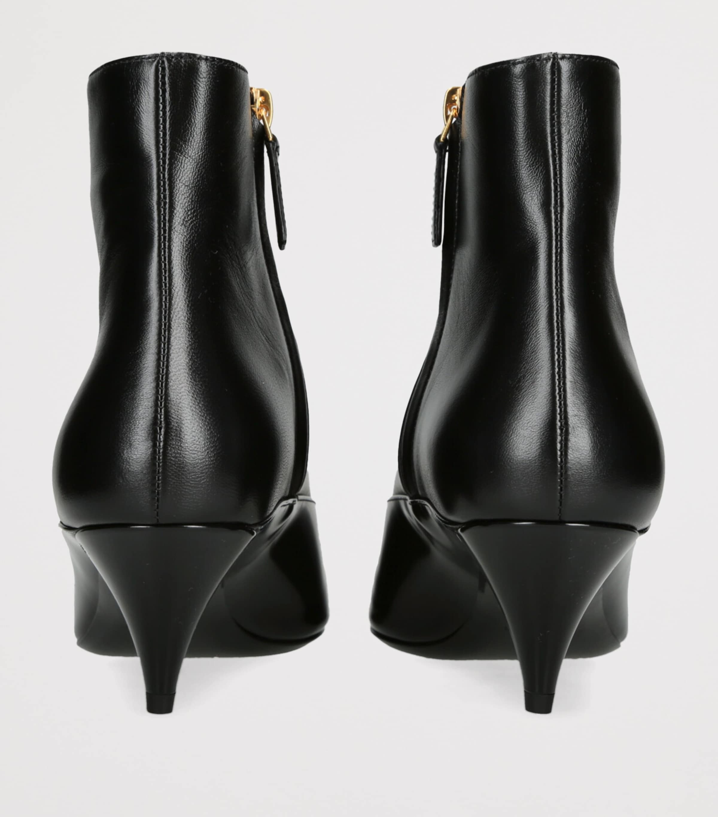Versace Black Leather La Medusa Ankle Boots 55