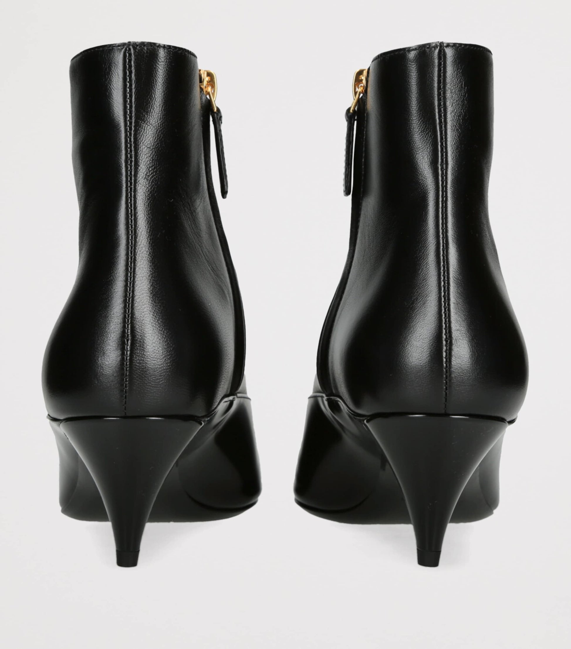 Versace Black Leather La Medusa Ankle Boots 55