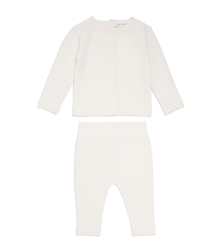 Cotton Knitted Top and Leggings Set (1-24 Months)